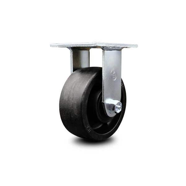 5 Inch Glass Filled Nylon Wheel Rigid Caster with Ball Bearing